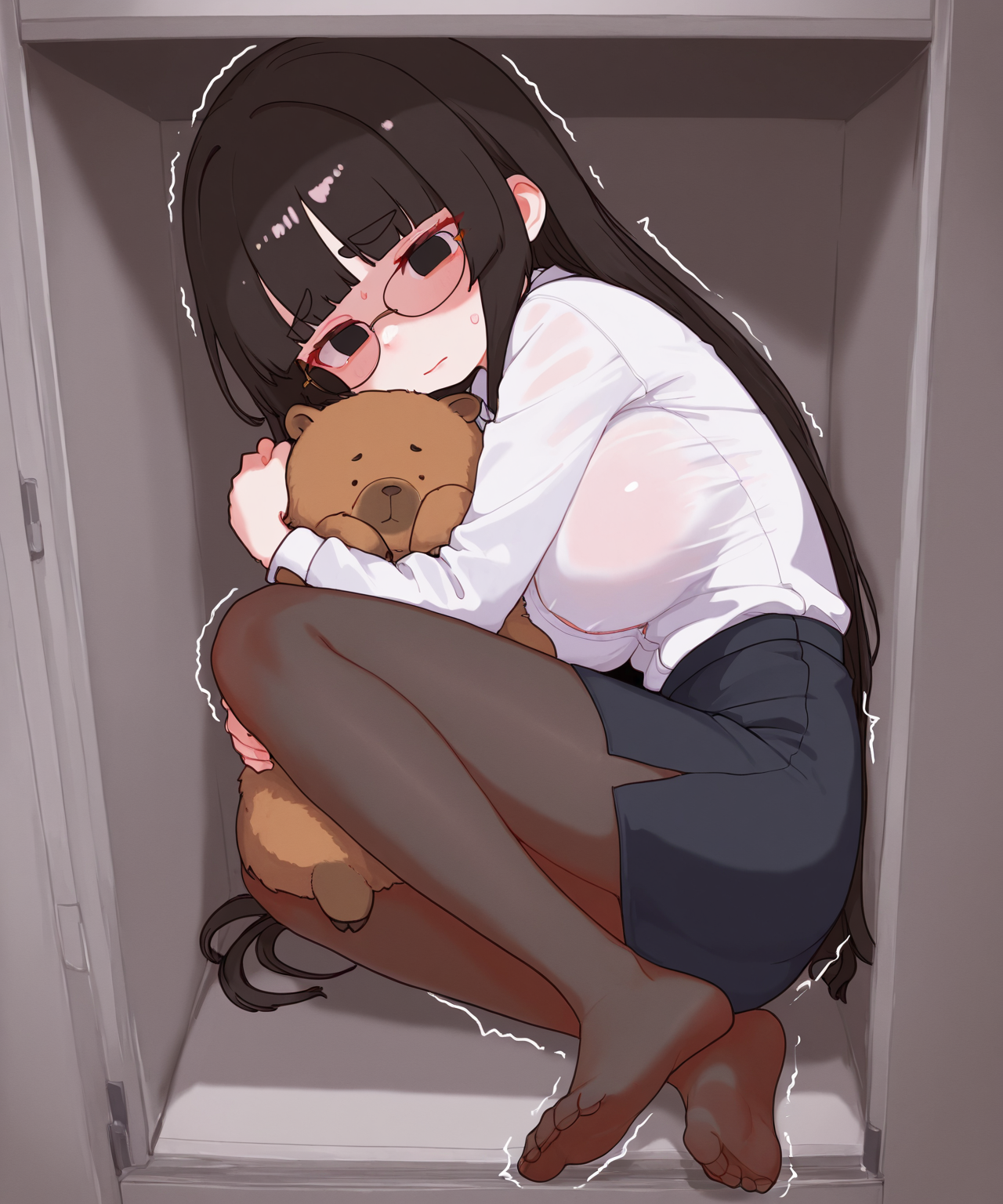 hiding