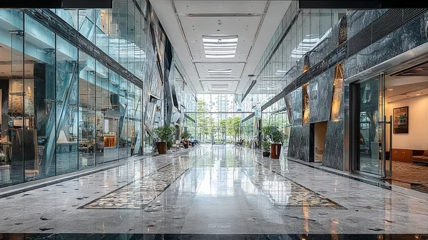 university corridor