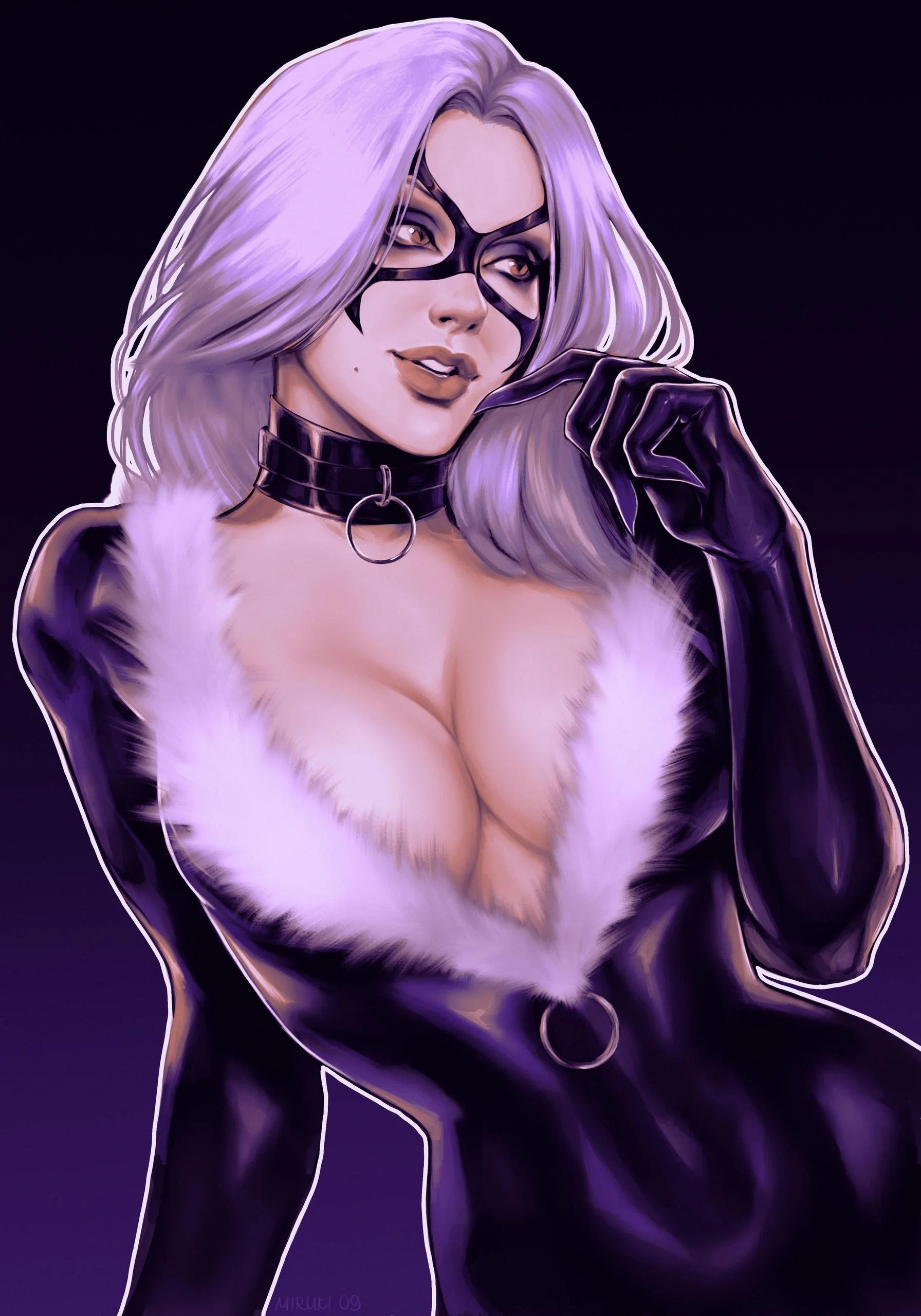 Black Cat Acting Coy/ playfu
