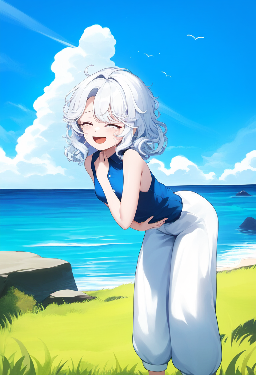 laughing