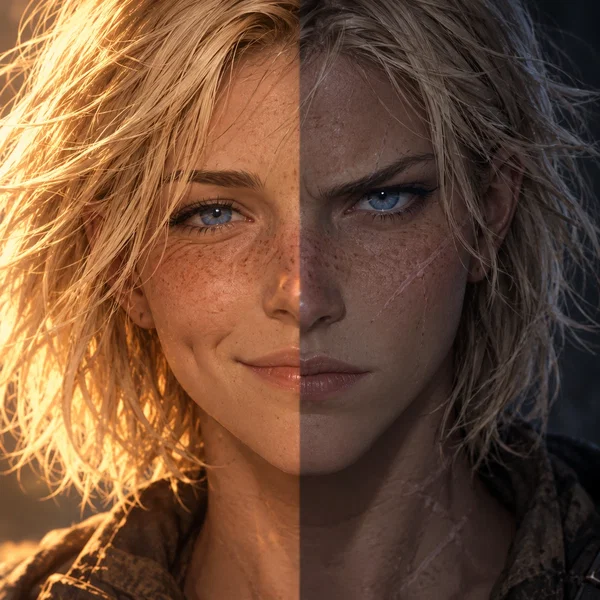 The two of her