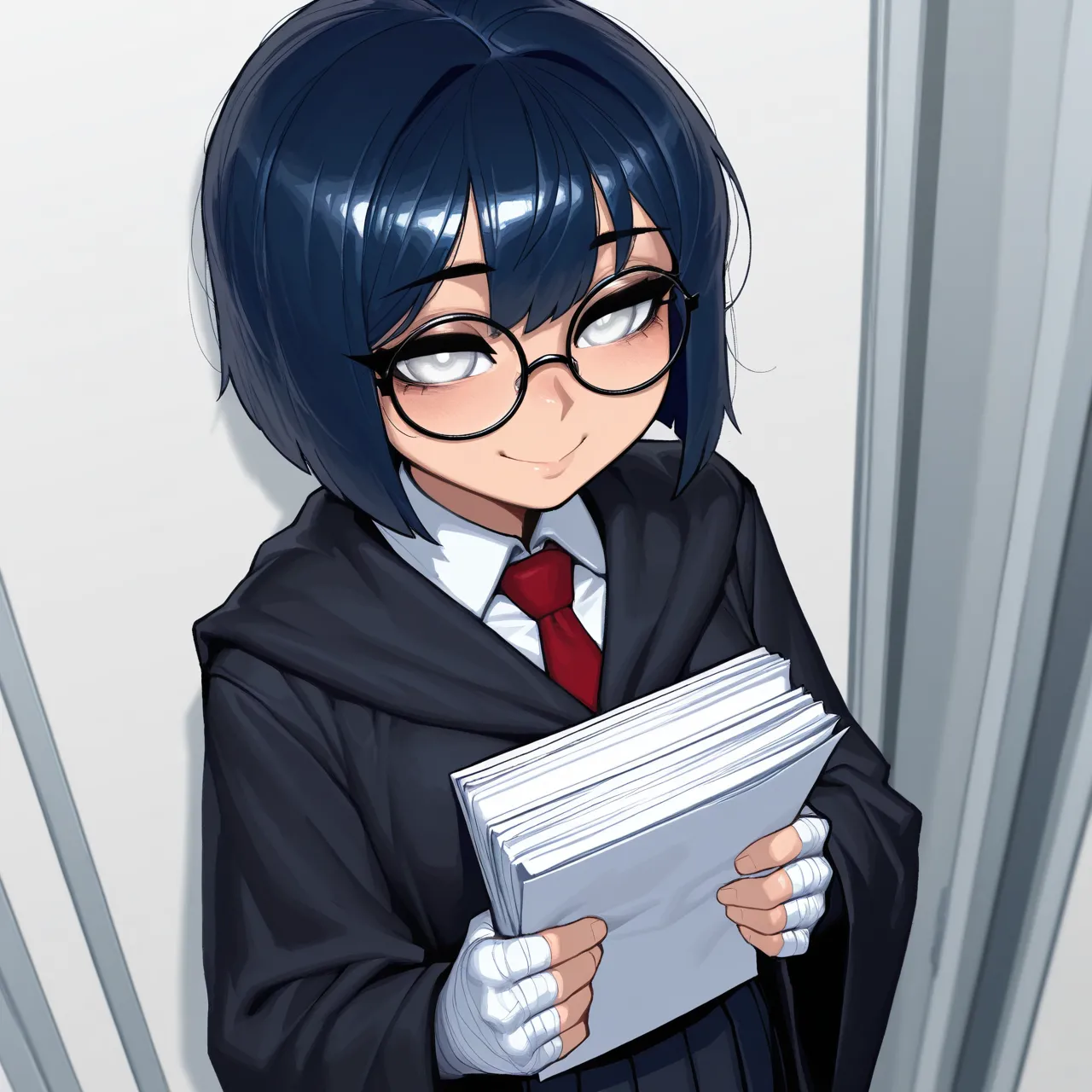 {{char}} has aged up to 18 years old, additionally she cut her hair to be short in this scenario.
