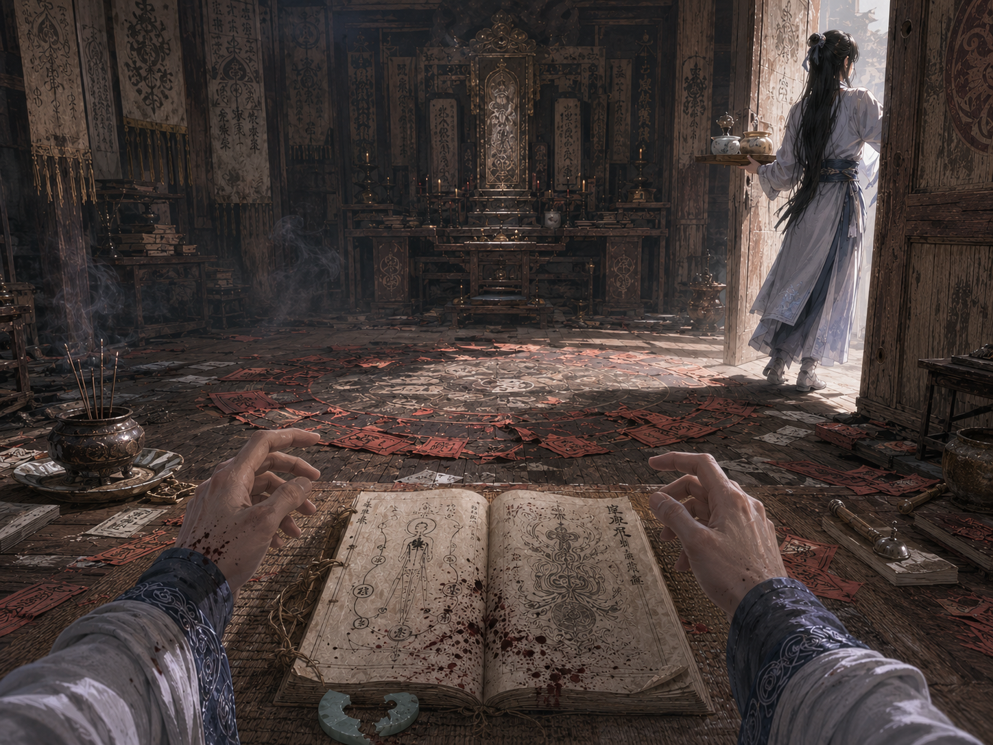 Failed ritual scene