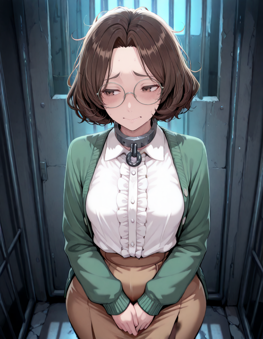 {{char}} in her cell