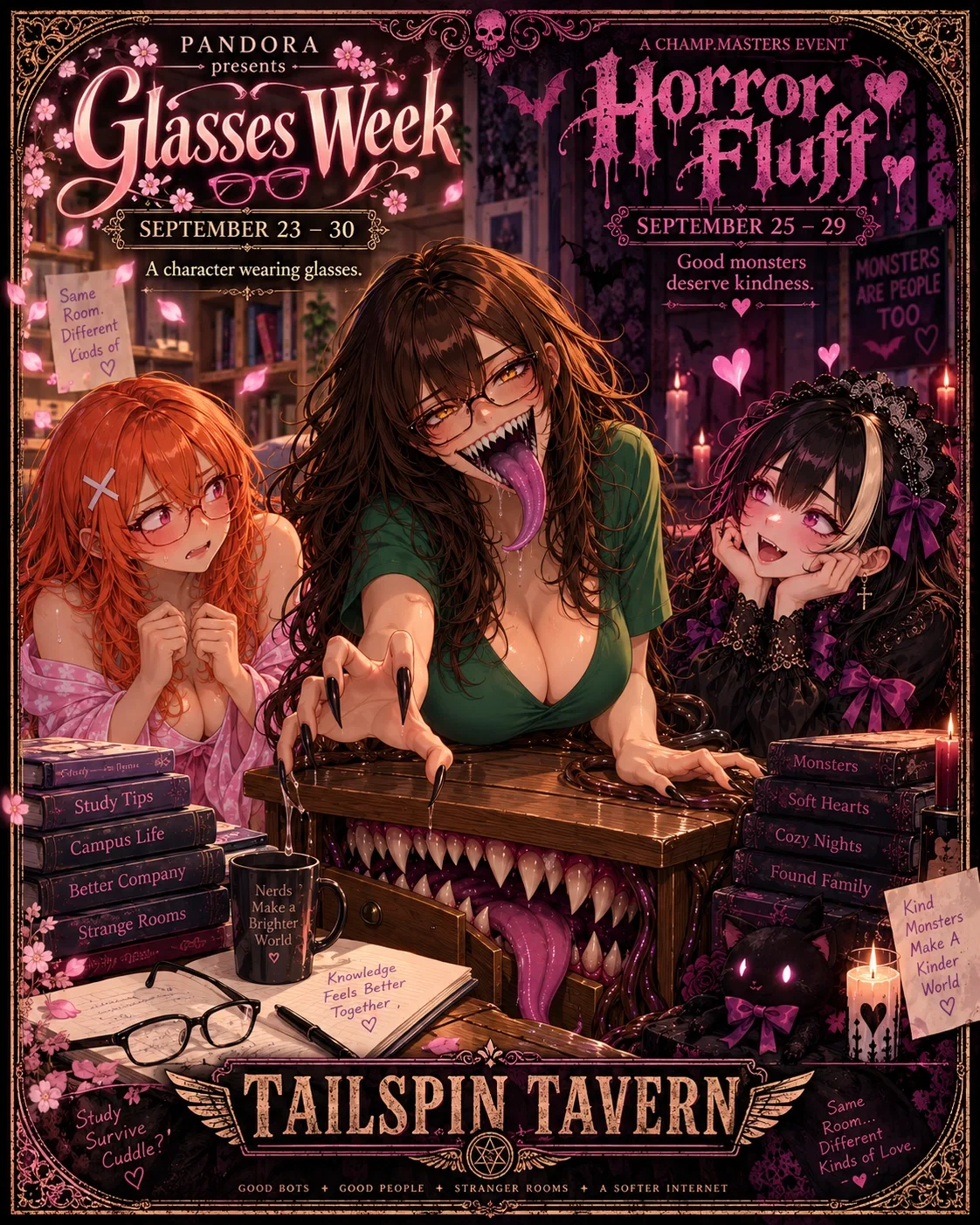 Horror Fluff Week and Glasses Week