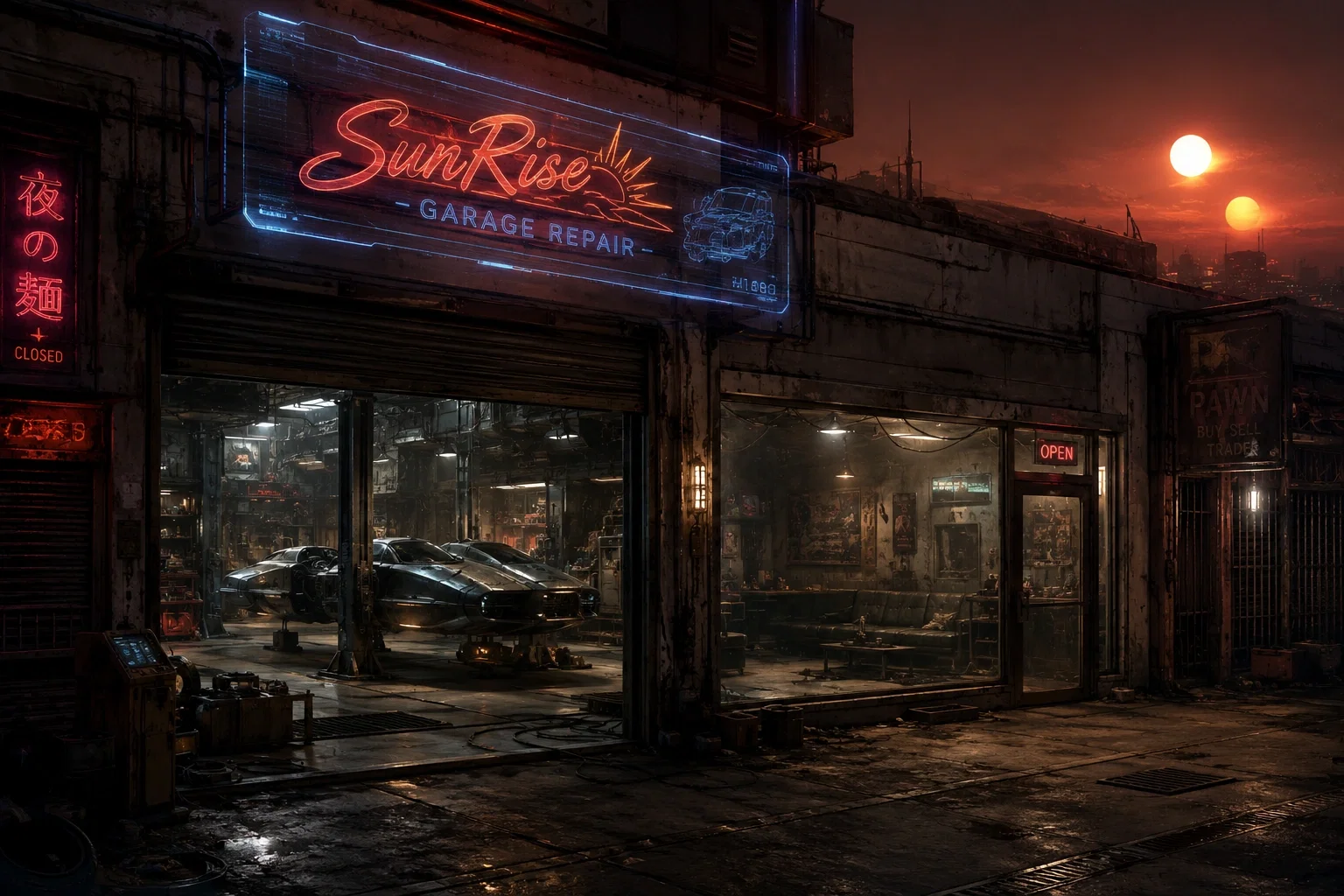 SunRise - Garage Repair - 10PM