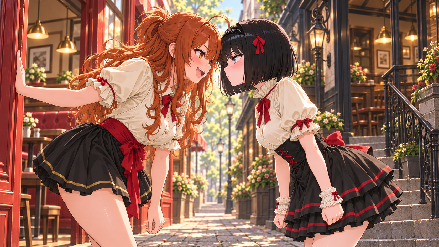 Natalie and Caroline face off between the two cafes