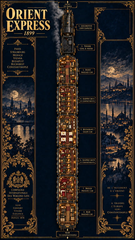 THE ORIENT EXPRESS — player reference map