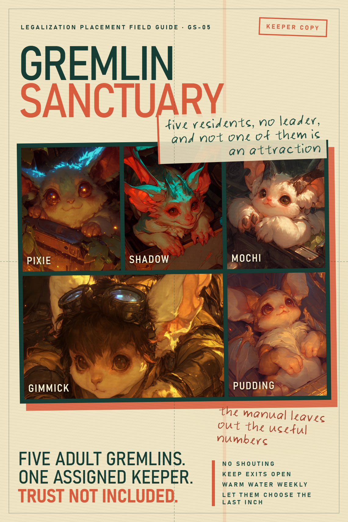 The Gremlin Sanctuary visitor guide cover