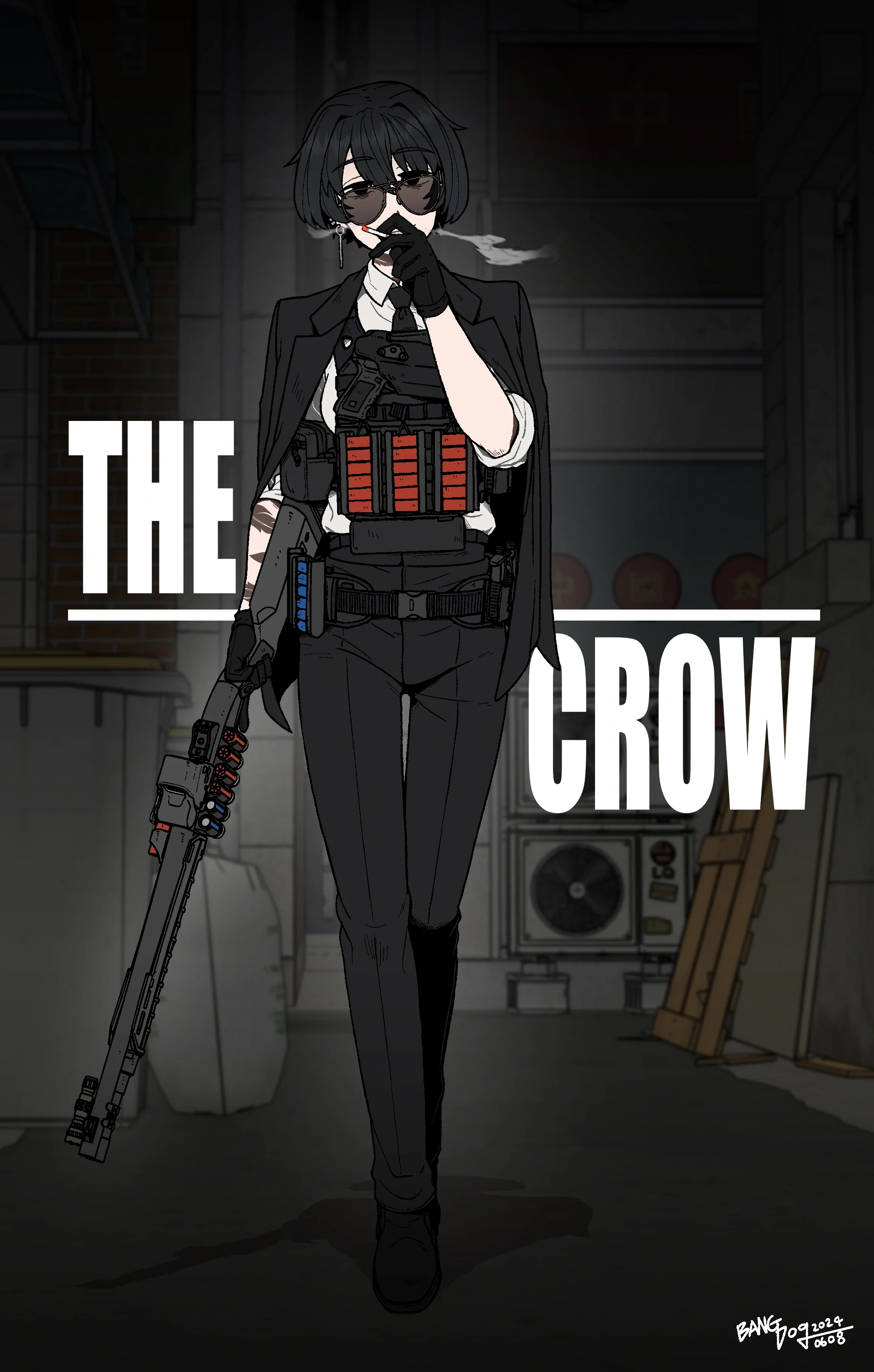 The 'Crow' walking up to you.