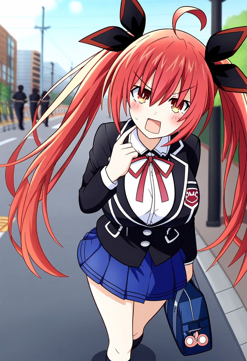kotori_go_school_black_ribbon