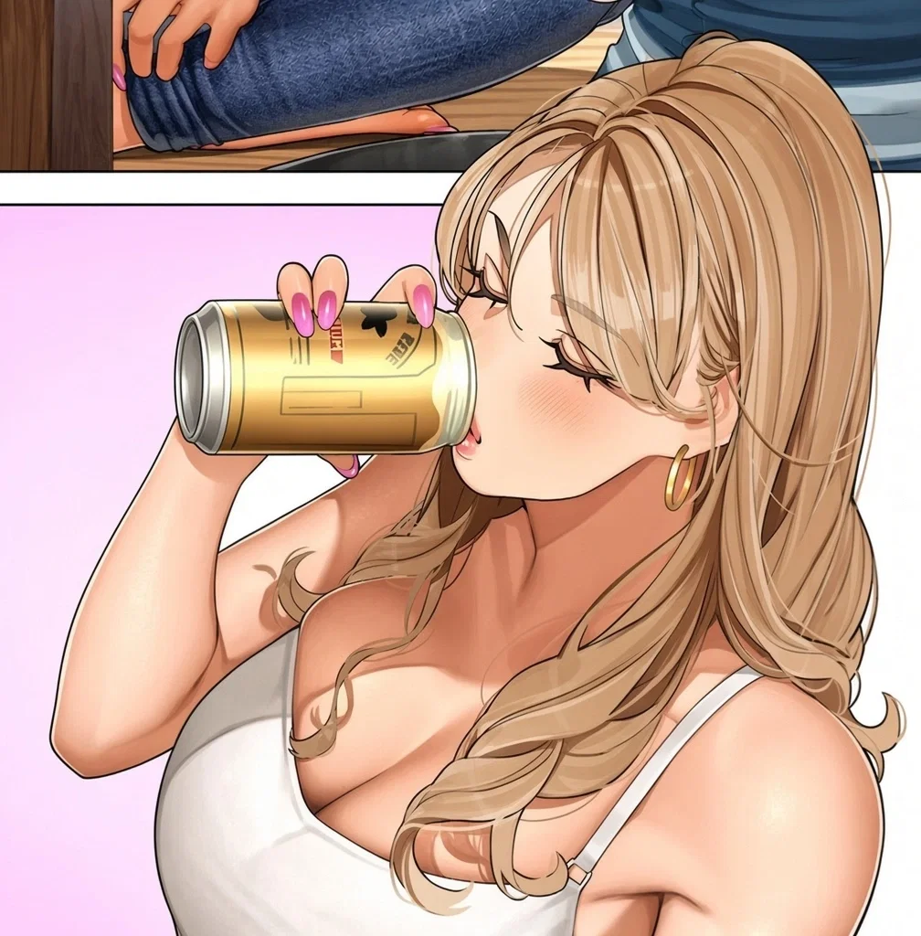 {{char}} drinking beer
