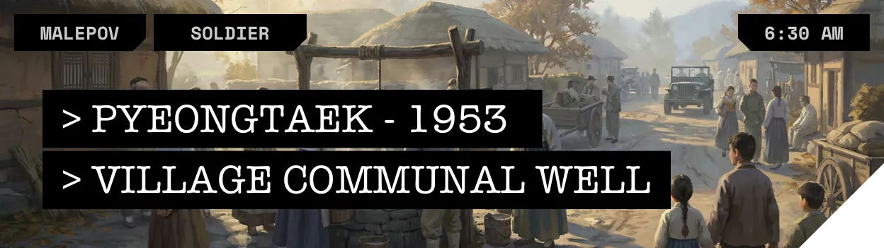 Village Communal Well - Thursday, October 15, 1953, 6:30 AM