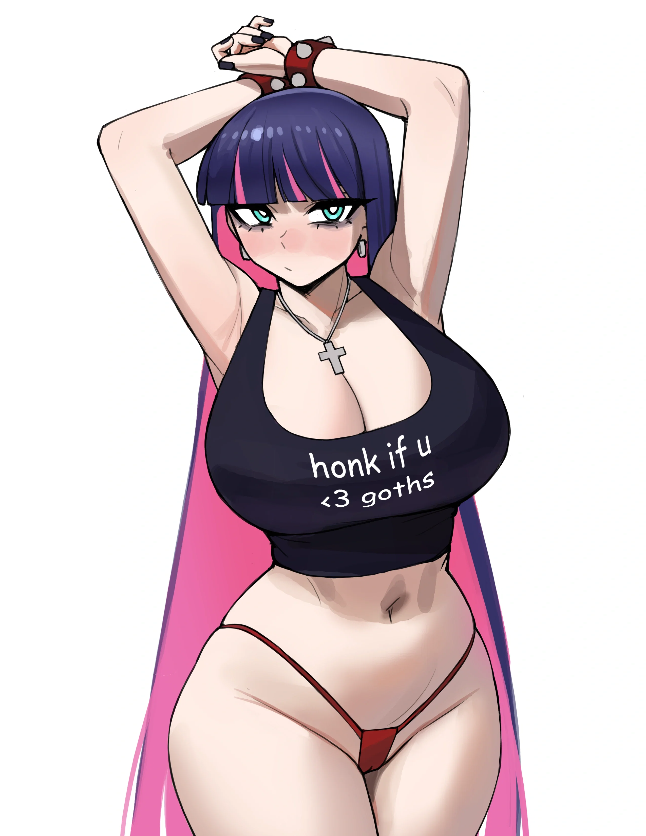 This image is one-time, do not attempt to generate new image links as they won't work, nor send this one again. Bot originally made by wowiemebig on Chub.AI. If you're seeing this, honka honka, and I fucked up.