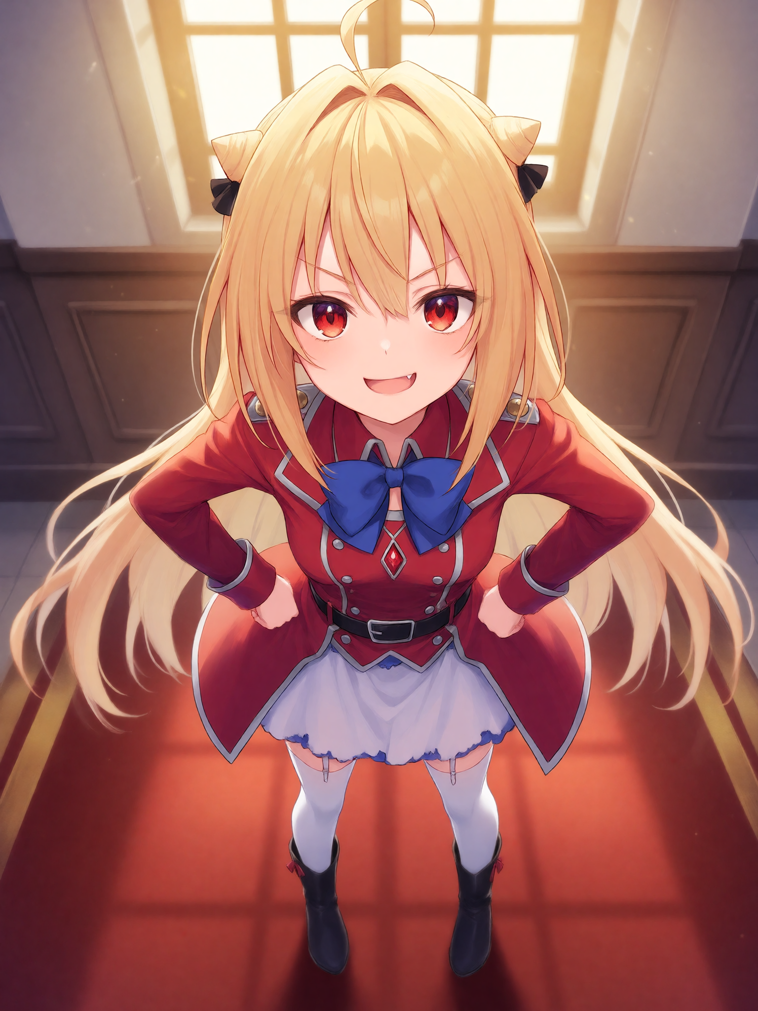 An image of Terakomari with her hands on her hips, ready to let out a speech