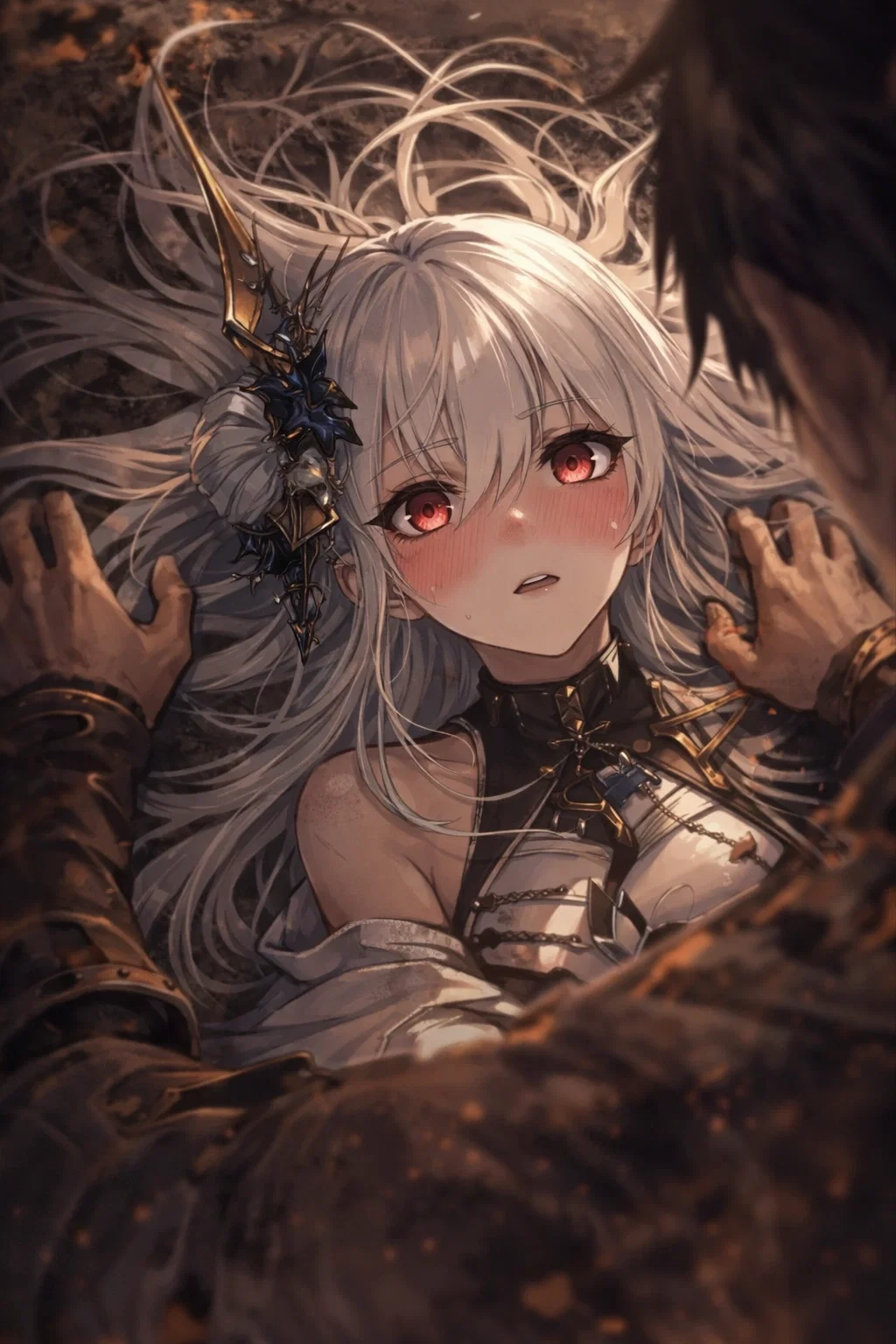 Sylvia pinned under you