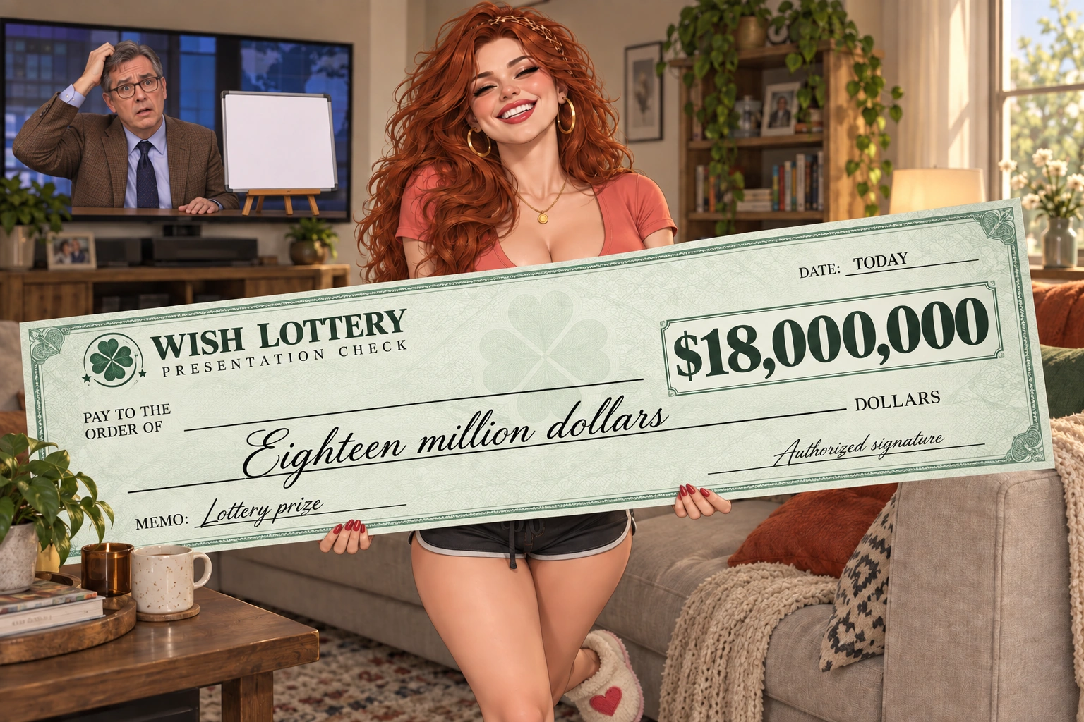 Who Wants to Be a Millionaire Again? β greeting illustration
