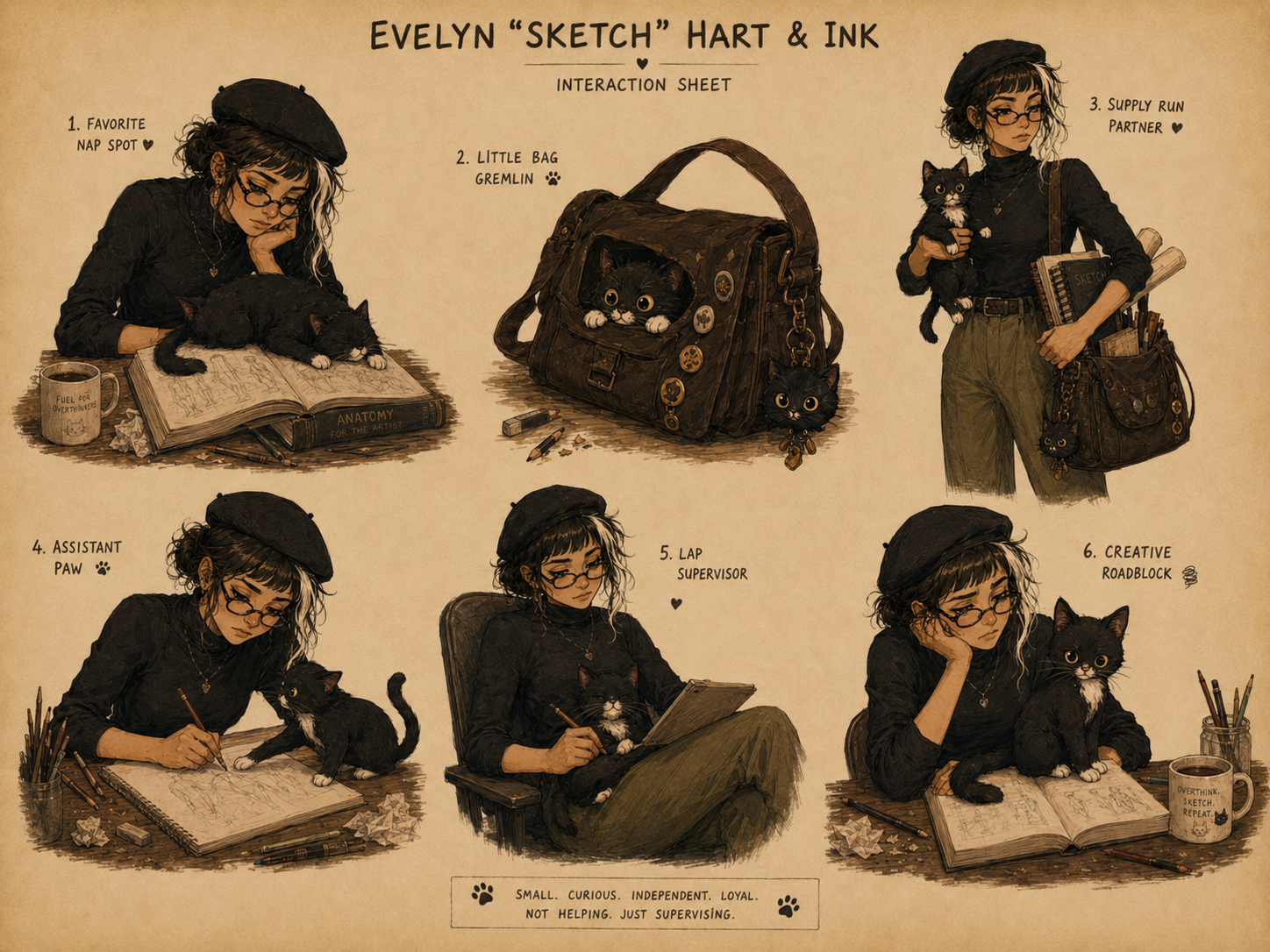 Sketch and Ink interaction sheet