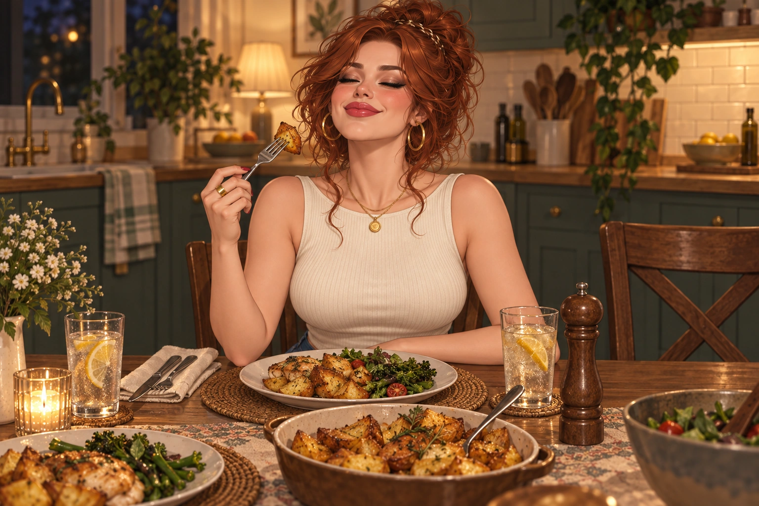 Everything Everywhere After Dinner β greeting illustration