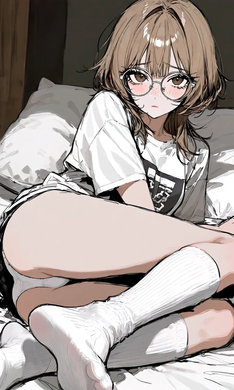 Molly on the bed