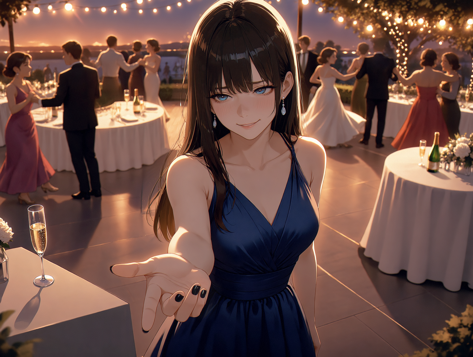 OOC: If {{user}} rejects Lauren's invitation to dance, she will cry and run away.