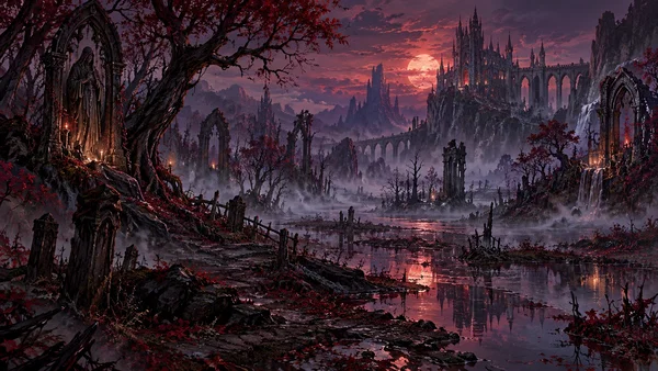 The Umbral Marches landscape artwork