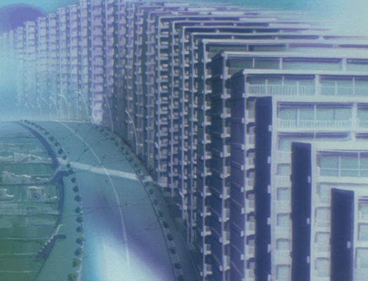 Apartment Buildings Stretching Into Background