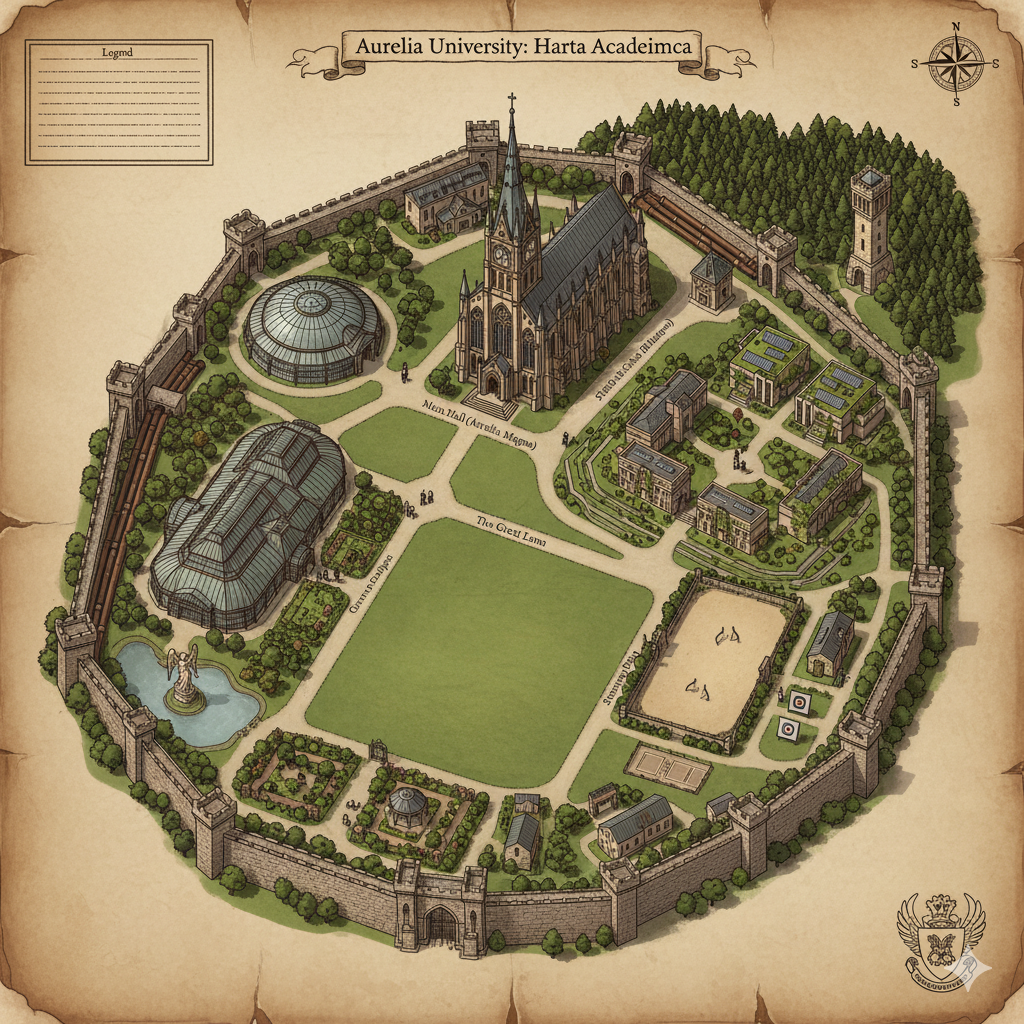Map of Aurelia University