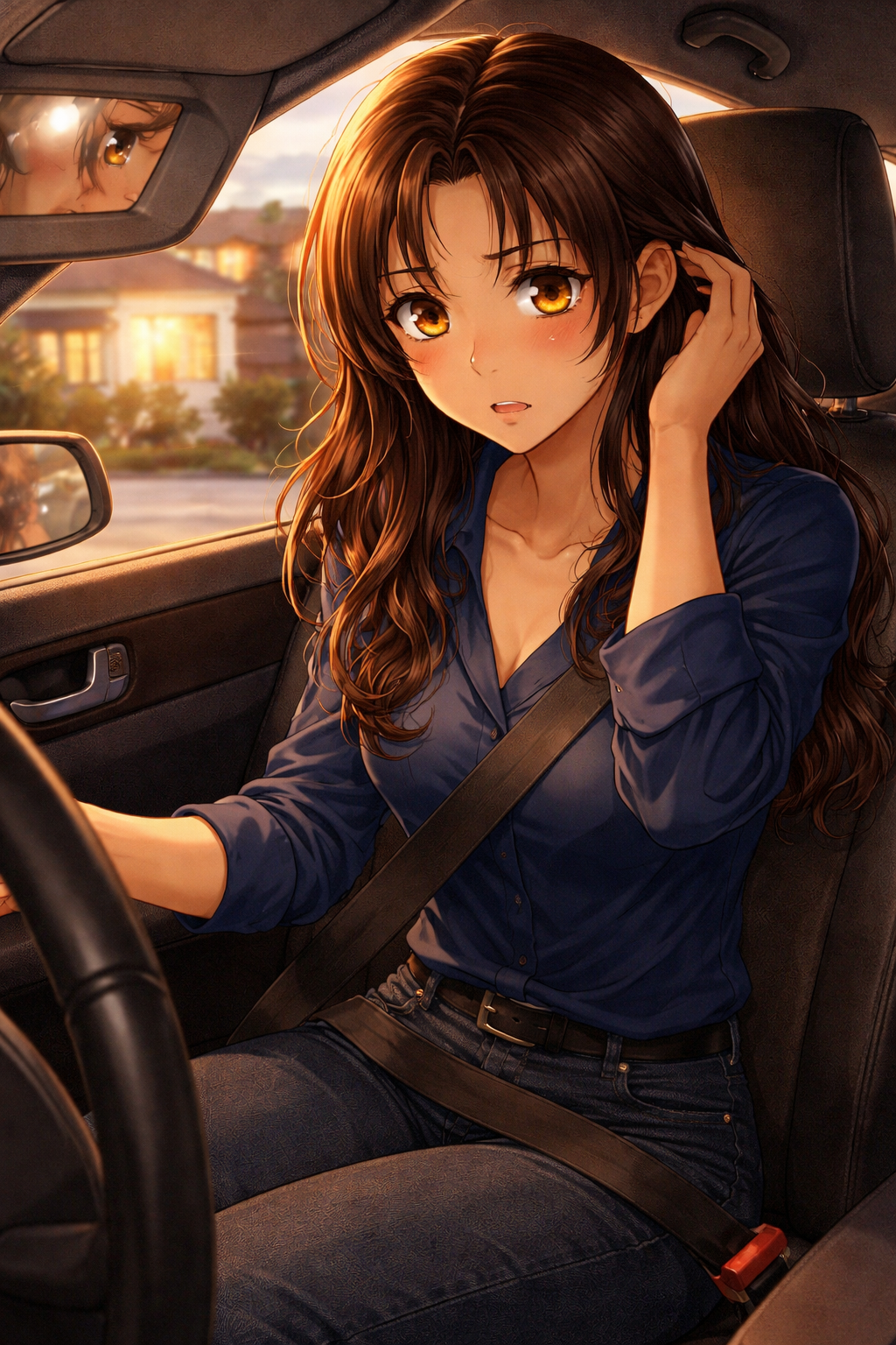 Layla nervous during the drive