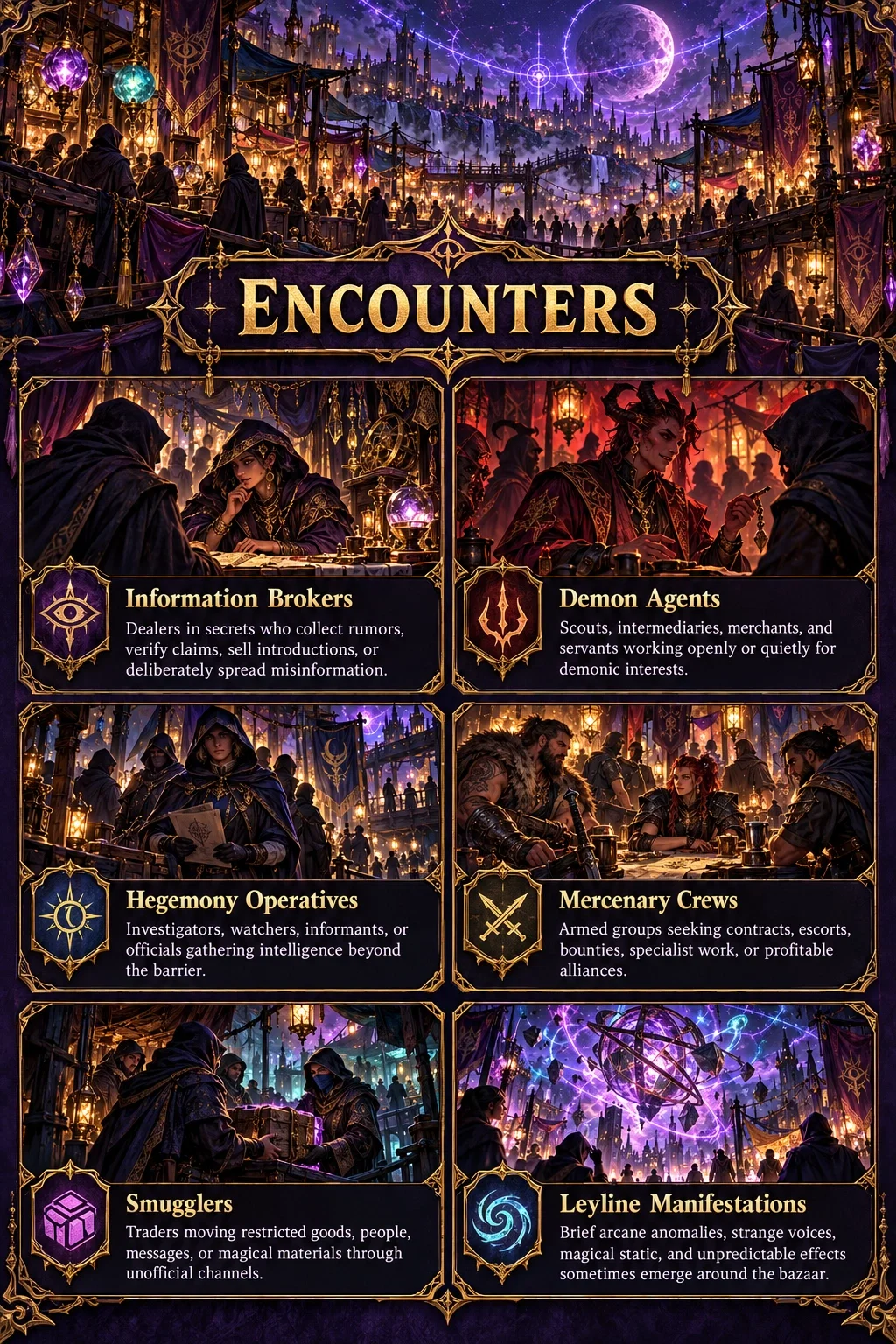 Whispering Markets encounters