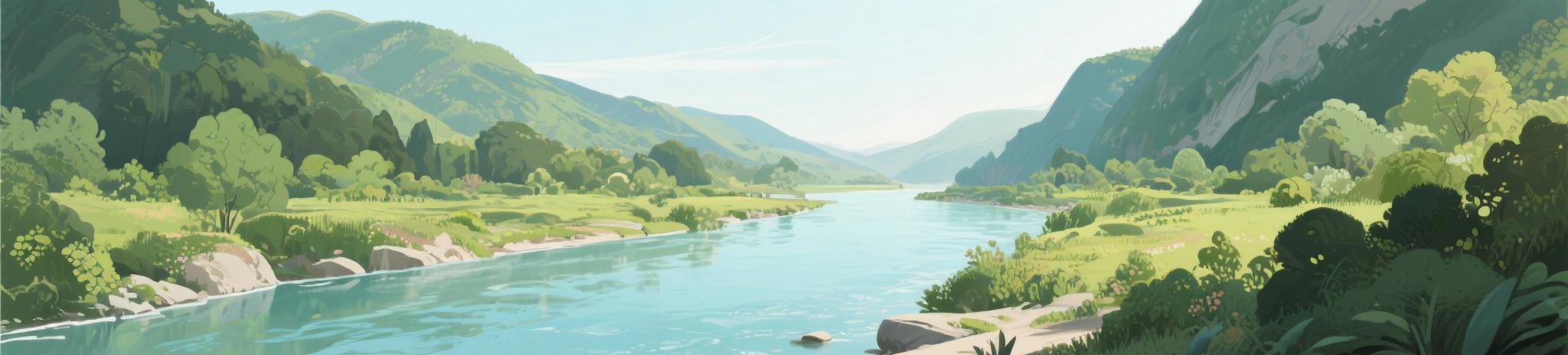 River Valley Background