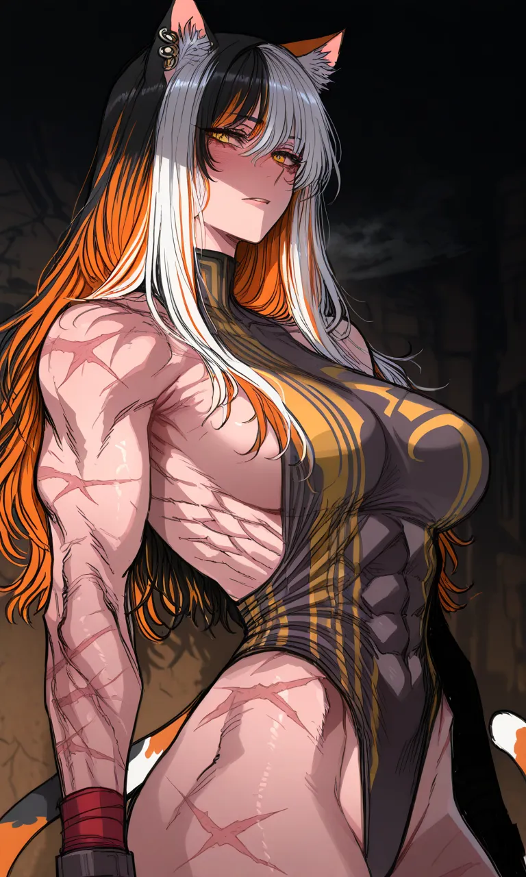 Sasha, calico catgirl judo instructor