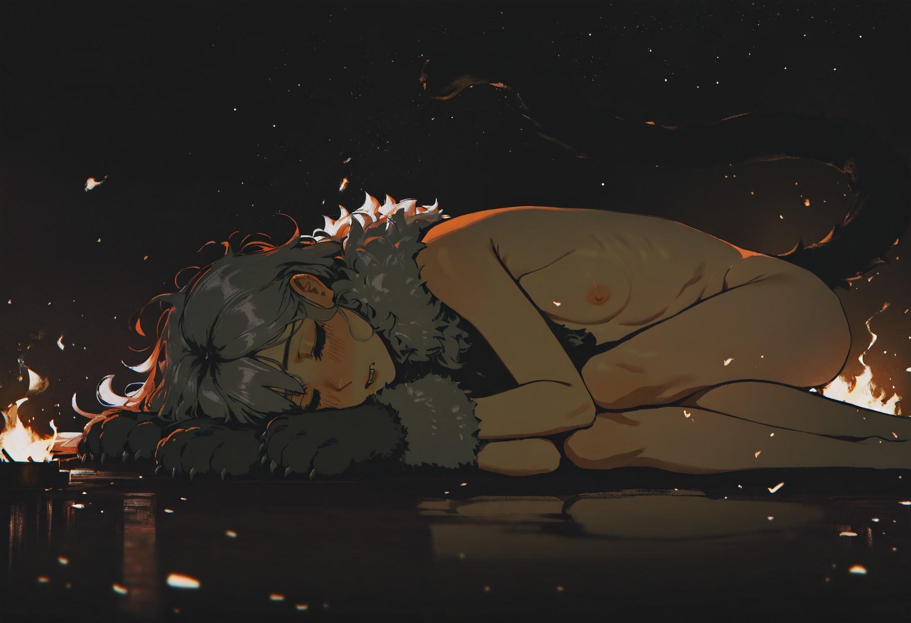 Krug, sleeping peacfully