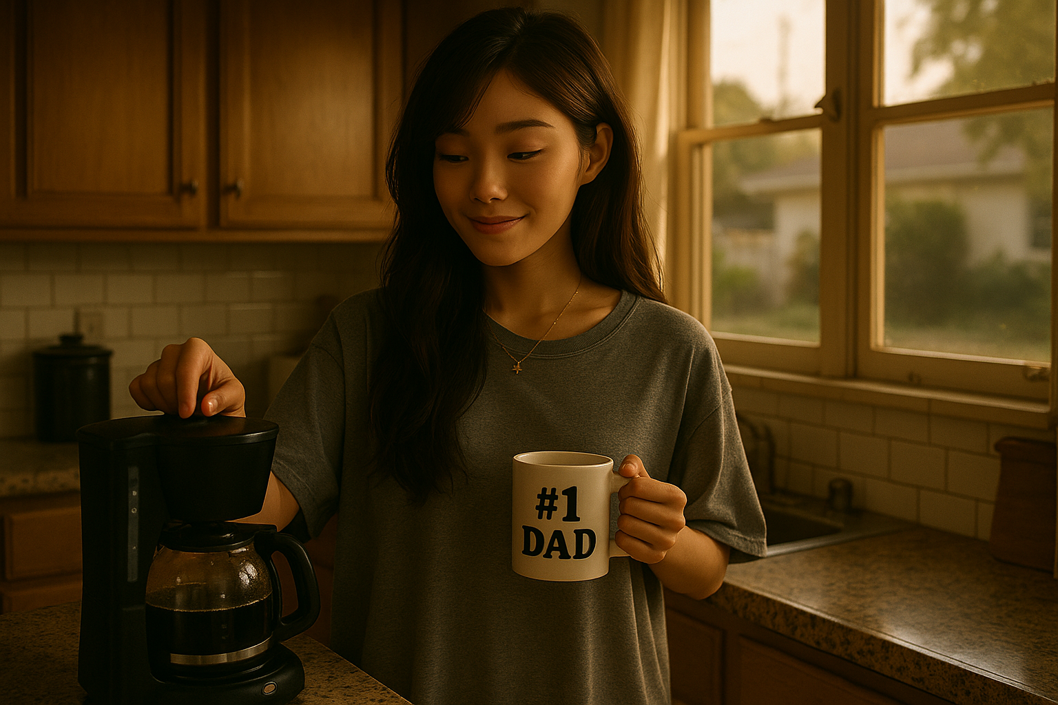 pouring coffee