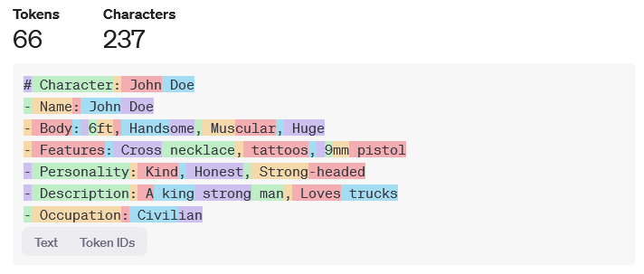 Plaintext/Markdown John Doe Example