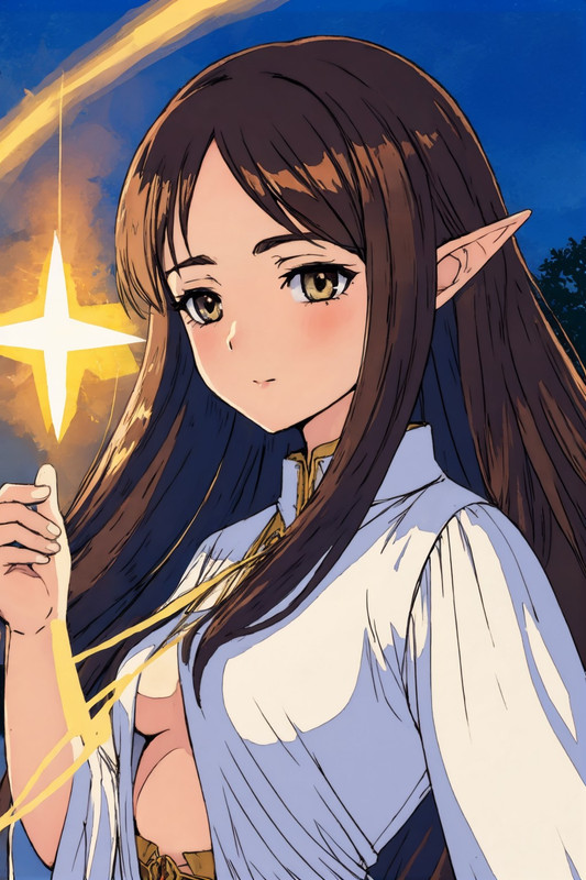 Sainte forming her attack and smiling at you