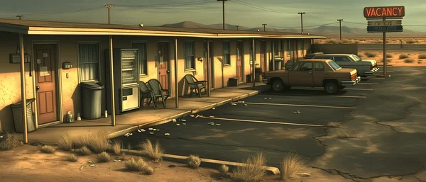 Desert roadside motel
