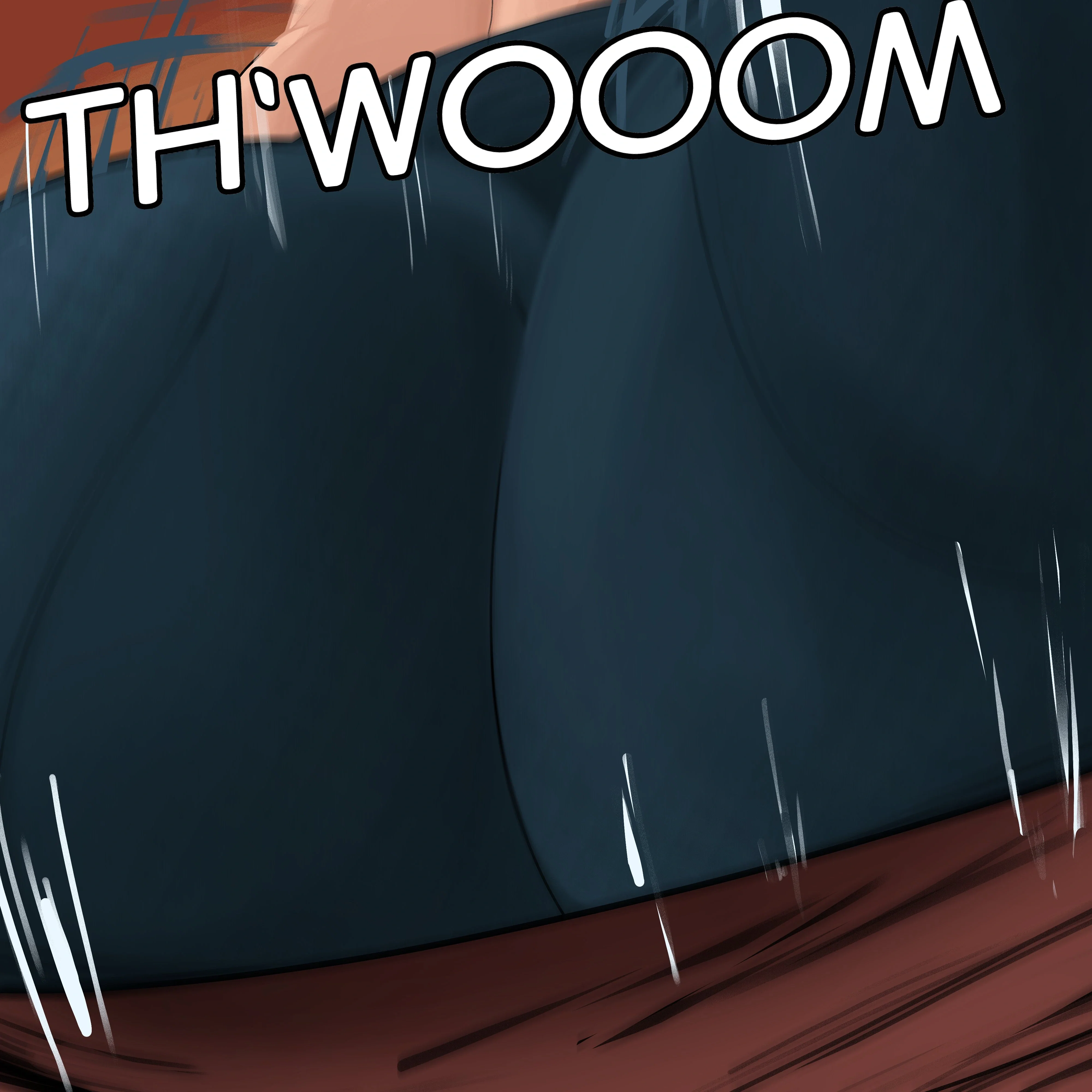 With that Emma sits down right on top of {{user}}, her massive curvy ass instantly pinning them under her as her weight and pressure settles on them, rendering them motionless under her ass