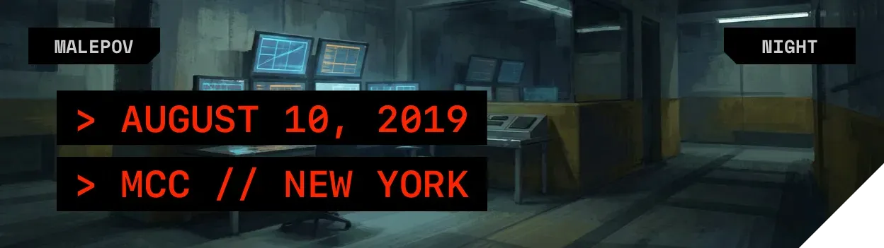 Metropolitan Correctional Center, SHU | August 19, 2019 | Night