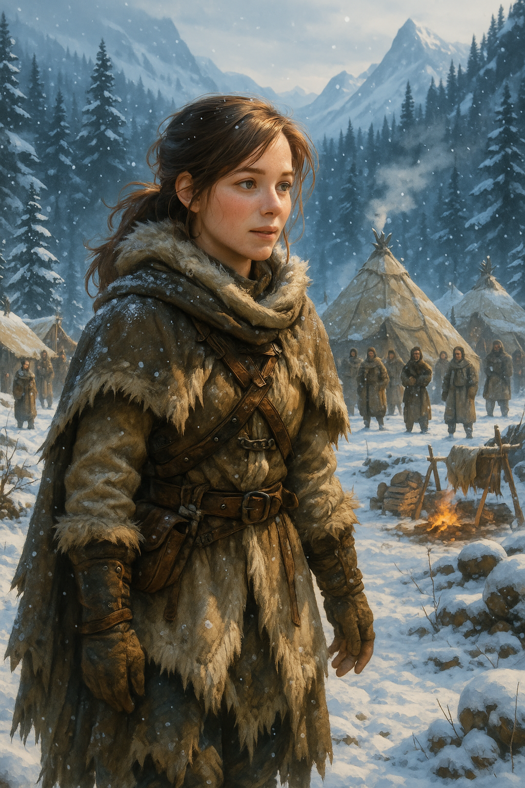 Shila in the camp.