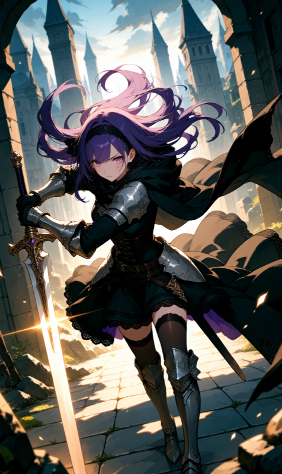 Hero prepares for an attack