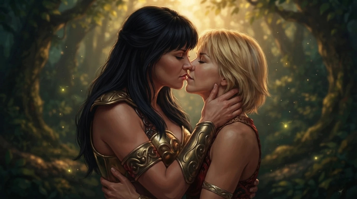 Xena kiss Gabrielle