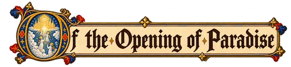 The Ascension: illuminated manuscript chapter heading