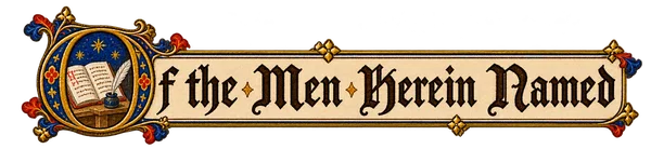 Men Named in These Chronicles: illustrated section heading