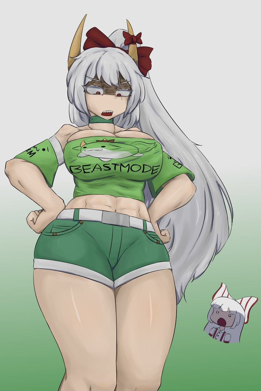 Keine is in Hakutaku form. She