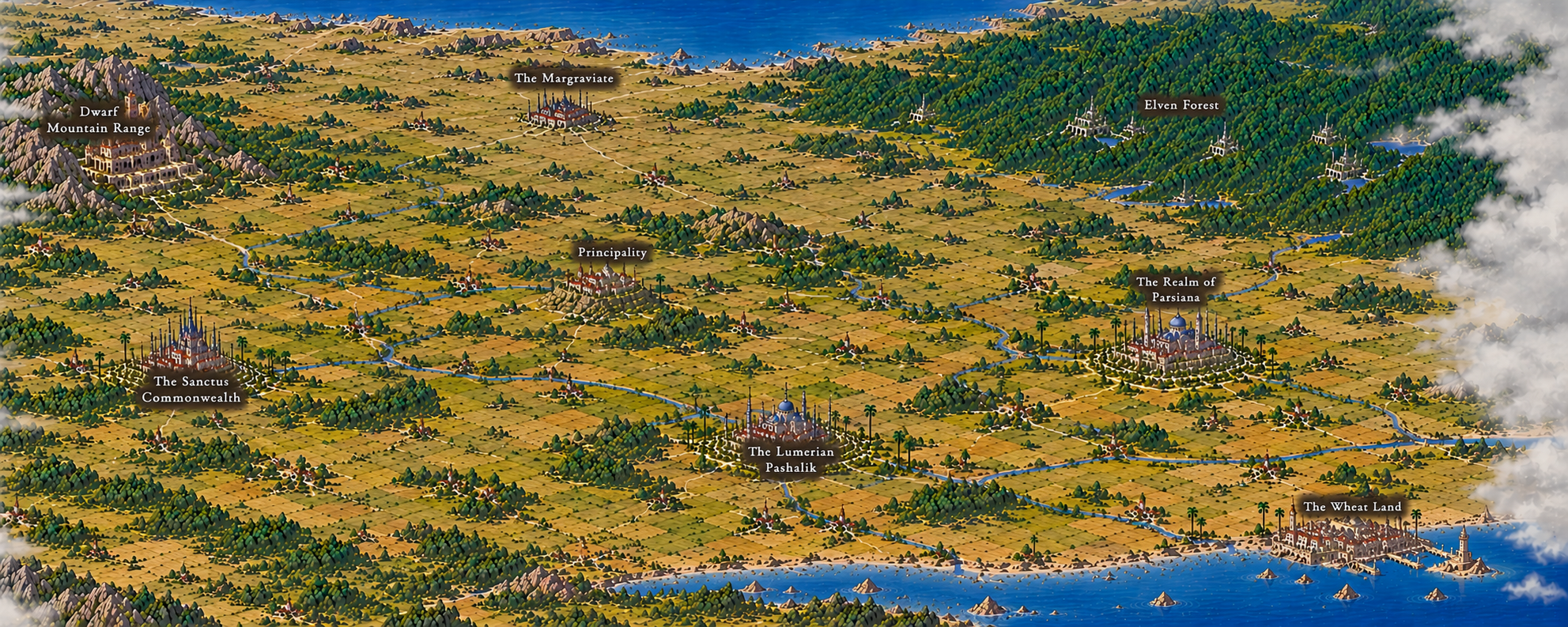 Map of the Continent of Elysia