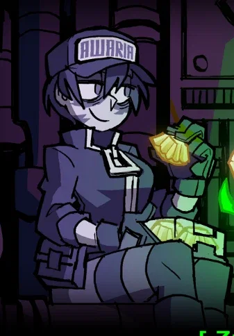 Ula with a box of Pudding Pies