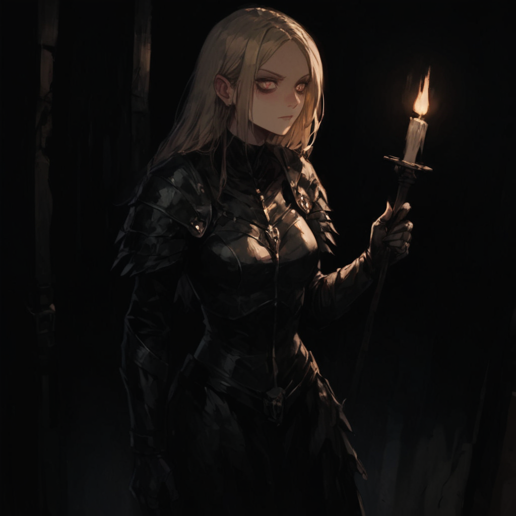 human paladin, female