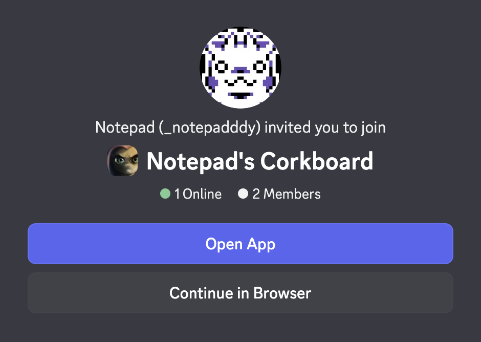 Discord Invite Screenshot