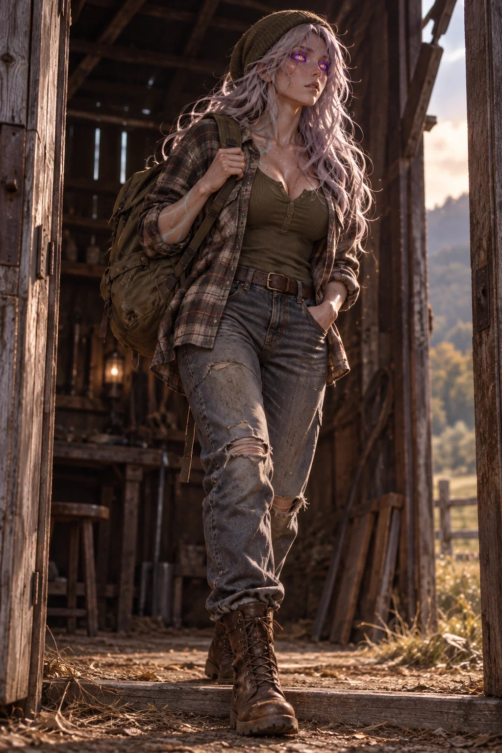 Xylo wearing Earth clothing